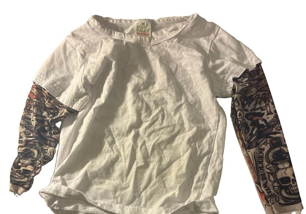 toddler/kids' novelty tattoo sleeve T-shirt